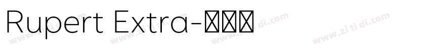 Rupert Extra字体转换